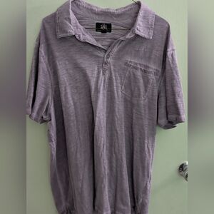 Rock & Republic Men's Light Purple Polo Shirt